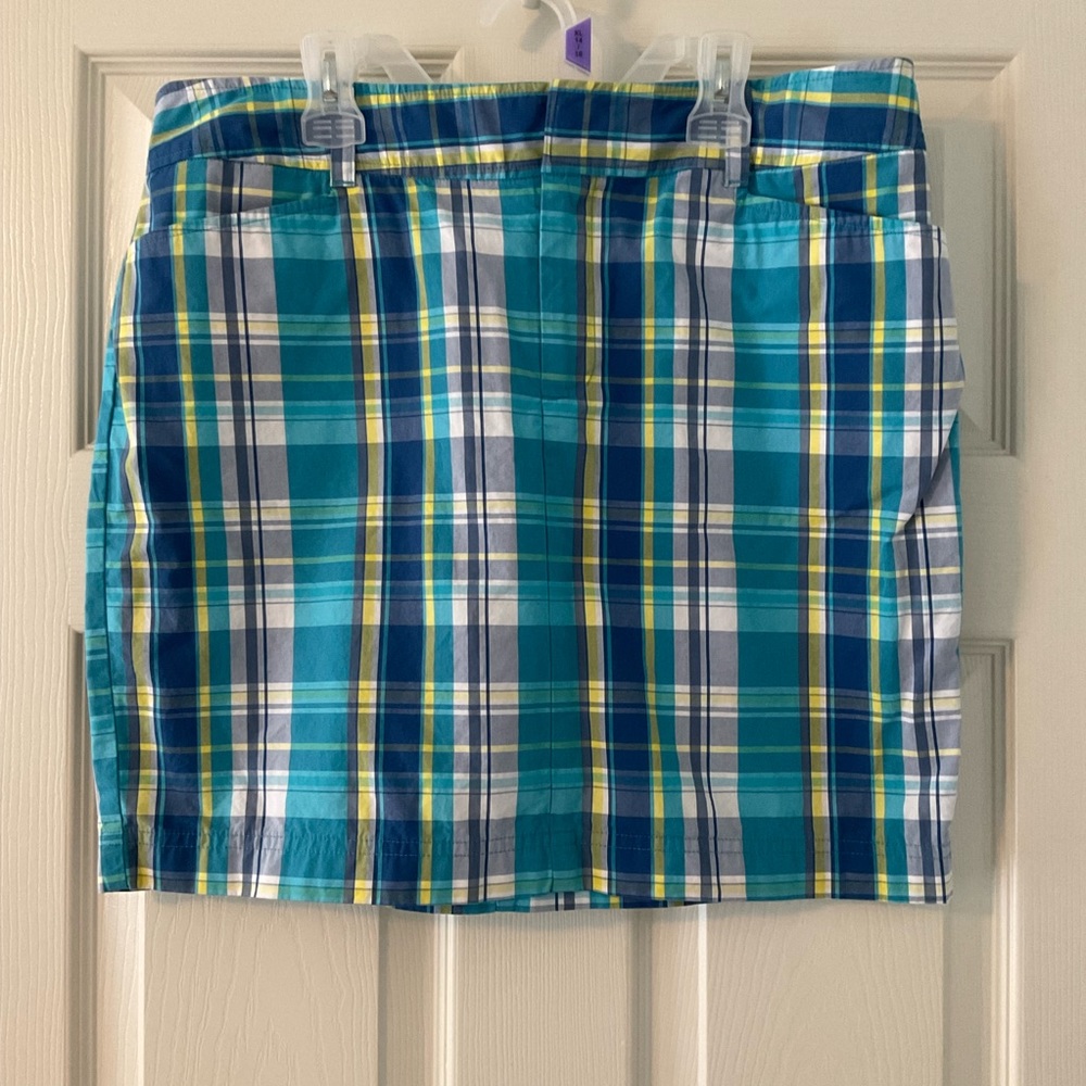Chaps plaid skirt